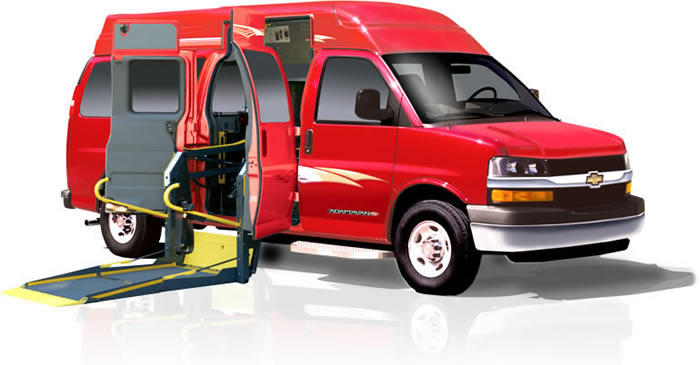 Adaptavan Wheelchair Accessible Commercial Van, ADA Complian, Chevrolet and  GMC Handicap Vans | Adaptavan