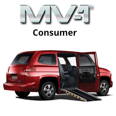 The fully designed MV-1 consumer vehicle